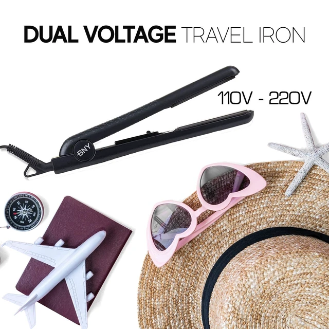 Alt view image 6 of 6 - 1.25 Inch Diamond Ceramic Flat Iron Hair Straightener, Professional Straightener Flat Iron with Anti-Static Ionic Plates
