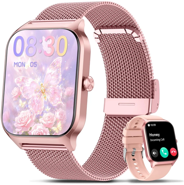 Main image of Smart Watch Women Men, 1.85 Lightweight Smartwatch, Make/Answer Call, Fitness Tracker 110+ Sport Modes, BP/HR/Sleep Monitor, Reloj inteligente Compatible with Android & Samsung & iPhone