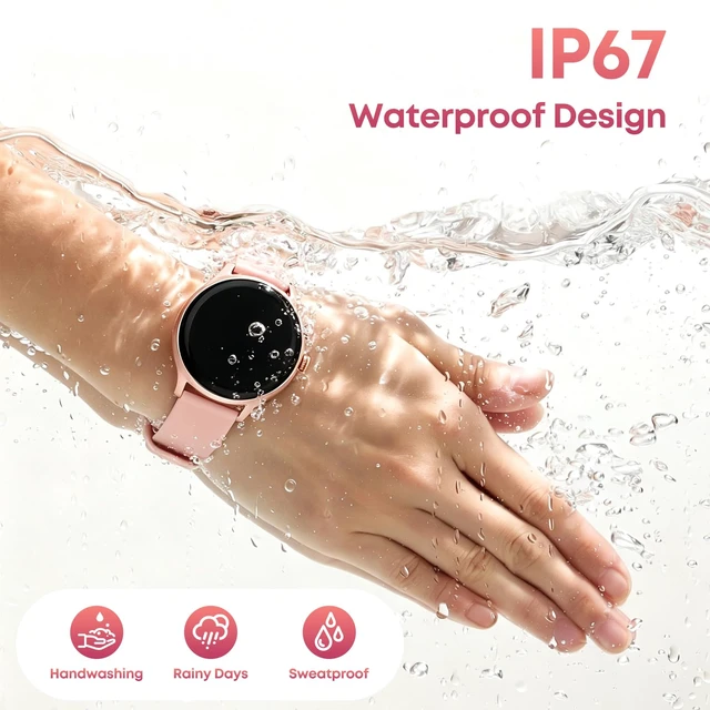 Alt view image 7 of 7 - Smart Watch for Women, Fitness Trackers with Calls&Answer, Womens Watch 1.27'' Fitness Watches with Heart Rate/Sleep/SpO2 Monitor/100+ Sports Model, Smartwatch for iPhone/Samsung/Android Rose Gold