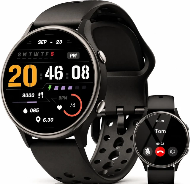 Main image of IP67 Waterproof Fitness Tracker Smart Watch for Men & Women, Heart Rate & SpO2 Monitor Activity Tracker, Smart Watches for Women for iPhone & Android for Daily Workout & Outdoor Sports