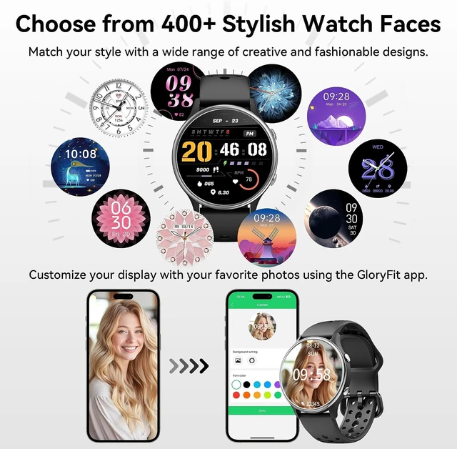 Alt view image 3 of 4 - IP67 Waterproof Fitness Tracker Smart Watch for Men & Women, Heart Rate & SpO2 Monitor Activity Tracker, Smart Watches for Women for iPhone & Android for Daily Workout & Outdoor Sports
