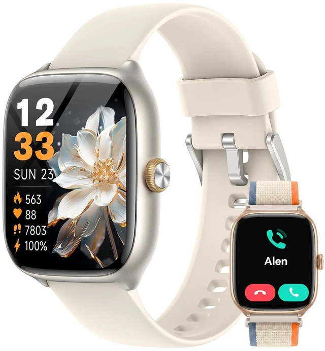Main image of Smart Watches for Women,1.75" AMOLED Fitness Watch(Answer/Make Call) | 3 ATM Waterproof Smart Watch for Android/iPhone, Finess Tracker with 24/7 Heart Rate/Sleep Monitor,110+ Sport Modes,AI Voice