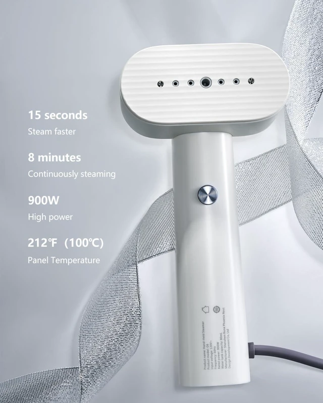 Alt view image 2 of 7 - Steamer for Clothes, Portable Travel Steamer Iron for Clothes, Just 0.7lbs Lightly, 10 Minutes of Continuous Steam, 900W Light Steame Irons for travel and home