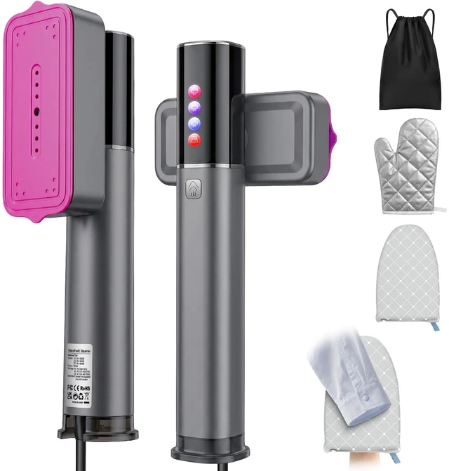 Main image of Clothes Steamer Handheld, 2-In-1 Portable Travel Steamer for Clothes | 1200W Handheld Garment Steamer for Travel, Home, Hotel Wrinkle Remove, Fast Heat-Up, Compact & Lightweight, 110-120V Only