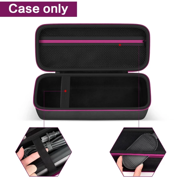 Alt view image 5 of 7 - Steamer Case Compatible with Jack & Rose/for FEPPO/for Nesugar/for Kssvzz Portable Steamers, Handheld Iron Carrying Storage Bag Organizer with Mesh Pocket for Accessories-Black(Box Only)