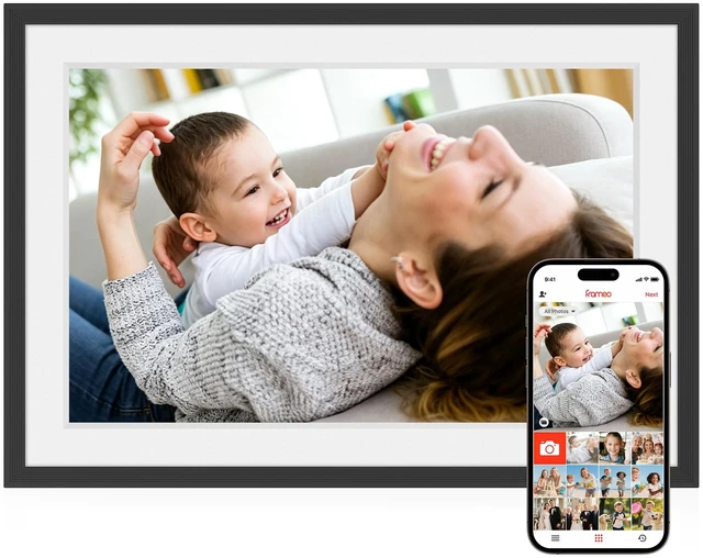 Main image of Frameo Digital Picture Frame, 10.1'' Digital Photo Frame WiFi, 32GB Memory | 1280x800 IPS Touch Screen, Send Photos/Videos from Your Phone Anywhere, Photo Gifts for Parents and Grandparents