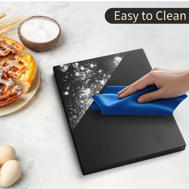 Alt view image 6 of 7 - 22lb Digital Food Scale Precision 0.1oz/1g, Kitchen Scale Big LED | Professional Factory Since 2001 Baking Scales Weight Grams and Ounces for Cooking & Coffee, Tare, 3*AAA Included, Black