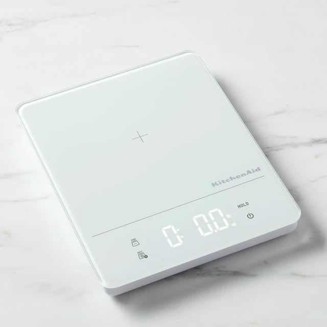 Alt view image 6 of 7 - KQ913 Digital Waterproof (IPx7) Kitchen and Food Scale, LED readout, 11 Pound Max Capacity, White