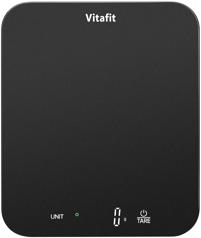 Main image of 33lb/15kg Digital Food Scale in High Precision 0.1oz/1g, Our Own Kitchen Scale Professional Factory Since 2001, Kitchen Essentials for Cooking & Baking, LED, 3 AAA Battery, Spray Silver Black