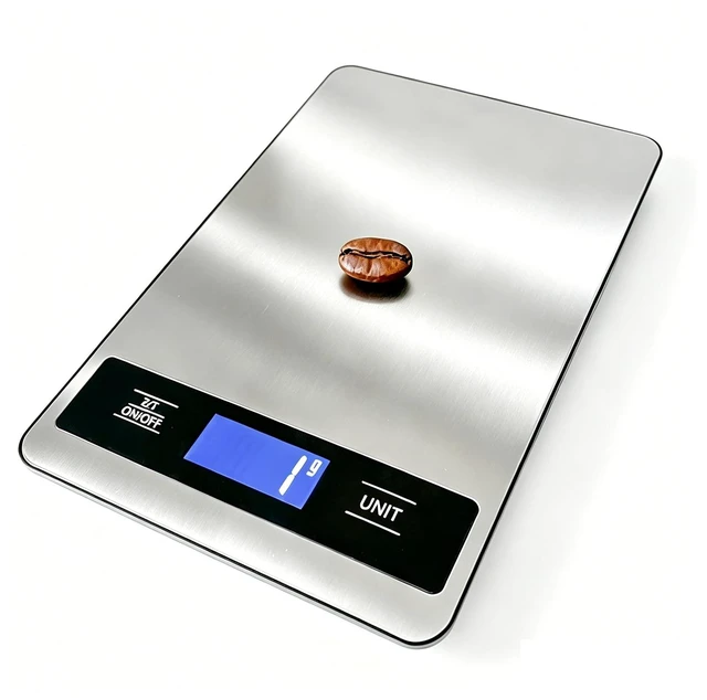 Main image of 33lb/15kg Digital Food Kitchen Scale, Measuring Recipes Coffee Meat Baking | 1 Gram High Precision Stainless Steel Weight Scale with Timer, Tare & Unit Conversion (g/oz/ml/lb) for Cooking Bread Making