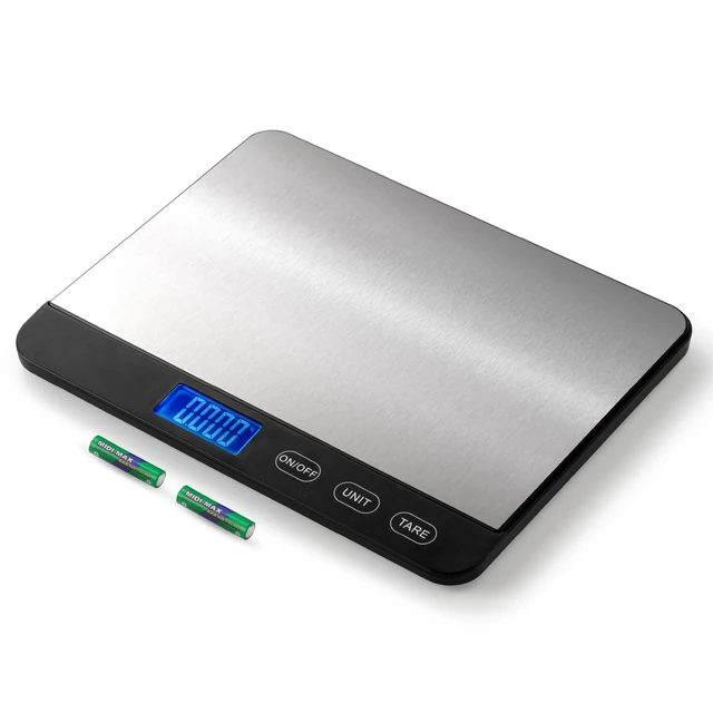 Main image of Food Scale 44lb/20kg, Extra-Large Platform Digital Kitchen Scale, 1g/0.1oz High Precision, Stainless Steel/Tempered Glass, Weight Grams and oz for Cooking Baking Meal Prep Sourdough Bread
