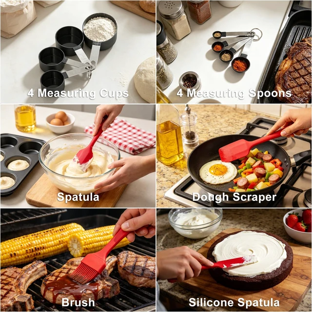 Alt view image 5 of 7 - 7-Speed Electric Hand Mixer,4 Large Stainless Steel Mixing Bowls Set | Handheld Mixers for Kitchen with Whisks Beater,Grater Attachments and Measuring Cup & Spoon