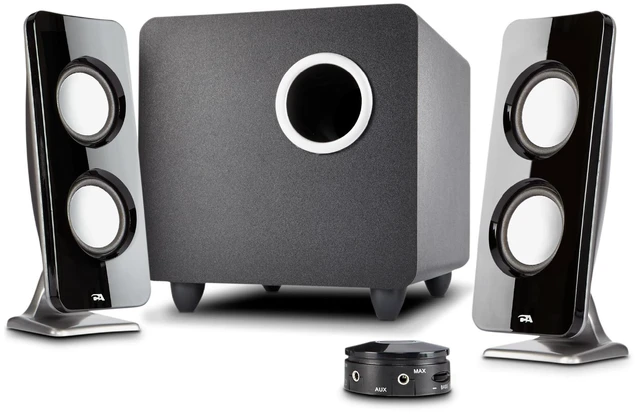 Main image of CA-3610 2.1 Multimedia Speaker System with Subwoofer, 62 Watts Peak Power, Strong Bass, Perfect for Music, Movies, and Games