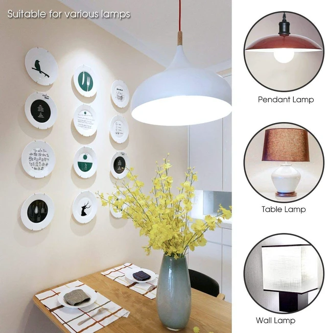 Alt view image 5 of 5 - A19 LED Light Bulb Daylight 5000K 800LM Energy Efficient 60 Watt Equivalent