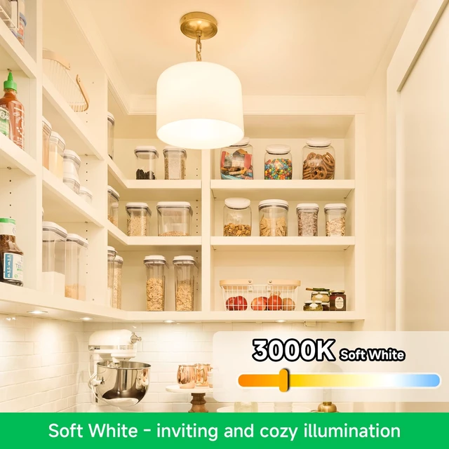 Alt view image 5 of 7 - 6 Pack A19 LED Light Bulbs 60W Equivalent Soft White 3000K | Efficient 9W Energy Saving LED Bulb, Standard E26 Base, Bright Lightbulb 800LM, CRI85+, Non-Dimmable, Bedroom Living Room