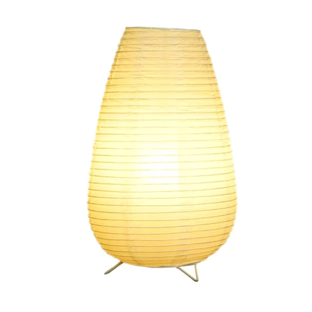 Alt view image 6 of 6 - Small Table Lamp, Cute Paper Lamp, Ambient Lighting Lamp, Cozy Bedside Lamp, Minimalist Warm Glow Light for Bedroom Living Room Kids Room Dorm