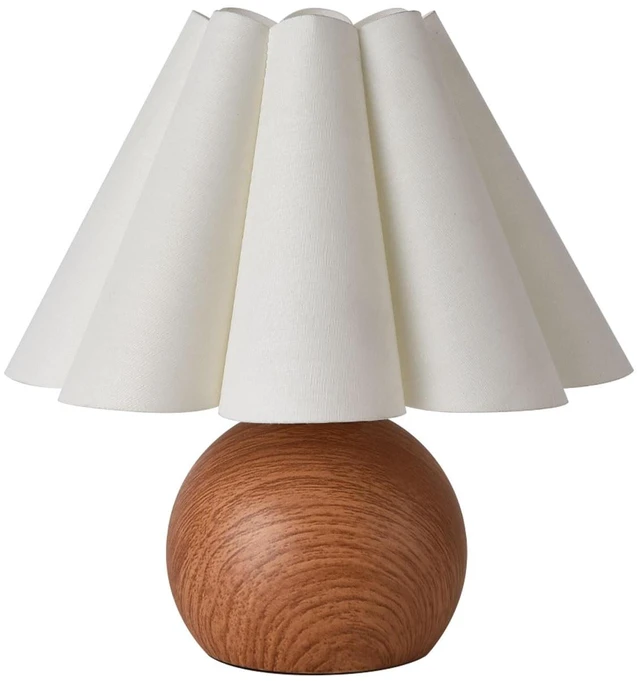 Main image of Cute Small Table Lamp, Modern Bedside Nightstand Lamp with Beige Lampshade, Metal Base for Bedroom Home Office Decor (Without Buld