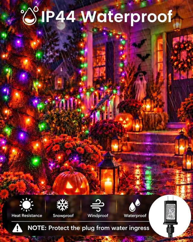 Alt view image 4 of 7 - 240LED Smart Color Changing String Lights 92FT Halloween Lights App Remote | Music Sync, Multi Colors and Modes, Timer, Waterproof RGB Twinkle Lights Outdoor Indoor for Christmas Halloween Fall Decor
