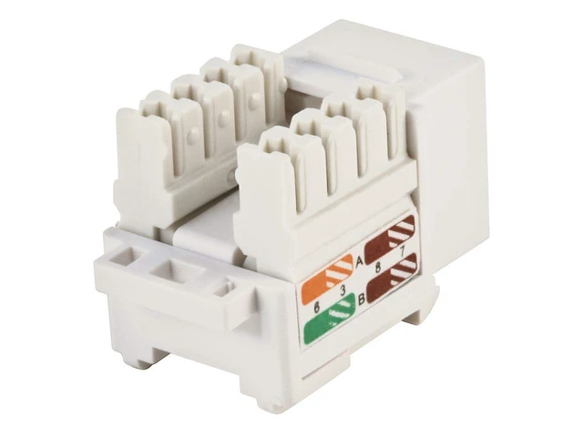 Alt view image 2 of 4 - Cat5e Punch Down Keystone Jack, White (105376)