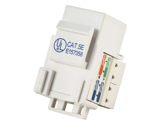 Alt view image 3 of 4 - Cat5e Punch Down Keystone Jack, White (105376)
