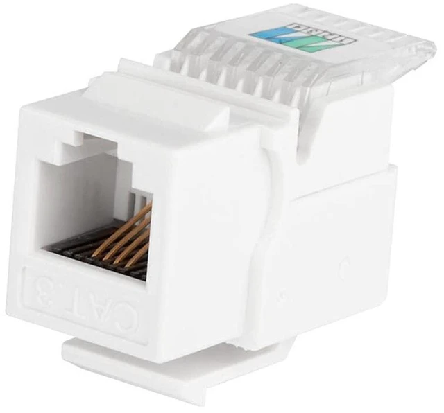 Main image of RJ-11 Toolless Keystone Jack, White (107288)