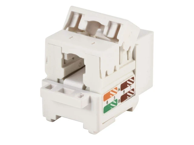 Alt view image 4 of 4 - Cat5e Punch Down Keystone Jack, White (105376)