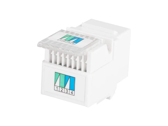 Alt view image 4 of 4 - RJ-11 Toolless Keystone Jack, White (107288)