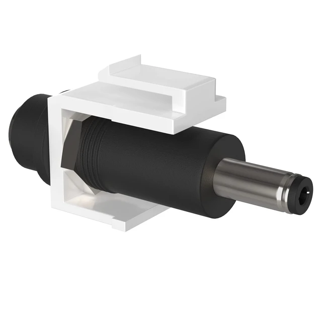 Alt view image 6 of 7 - DC Keystone Jack, Power, 12v, 5.5mm x 2.1mm Connector for Keystone Wall Plate (5-Pack Barrel)