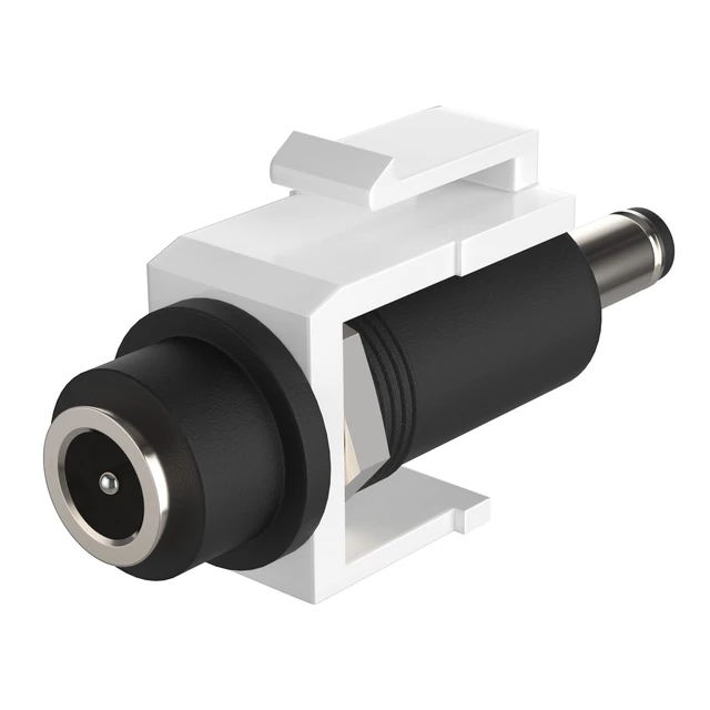 Alt view image 3 of 7 - DC Keystone Jack, Power, 12v, 5.5mm x 2.1mm Connector for Keystone Wall Plate (5-Pack Barrel)