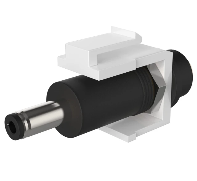 Alt view image 7 of 7 - DC Keystone Jack, Power, 12v, 5.5mm x 2.1mm Connector for Keystone Wall Plate (5-Pack Barrel)