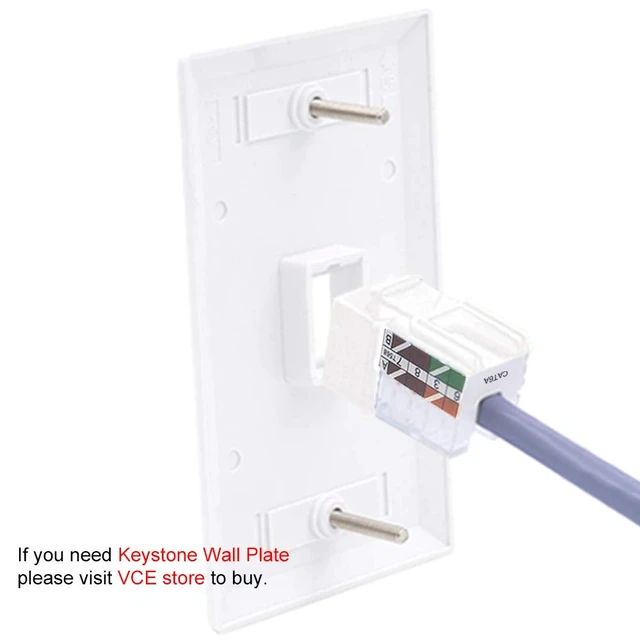 Alt view image 7 of 7 - RJ45 UL Listed Cat6A Keystone Jack 25-Pack, 10 Gbps Slim Profile Jacks | Slim Profile, UL Listed for superior safety, 90 Degree Punch Down, ideal for Patch Panel and Wall Plate