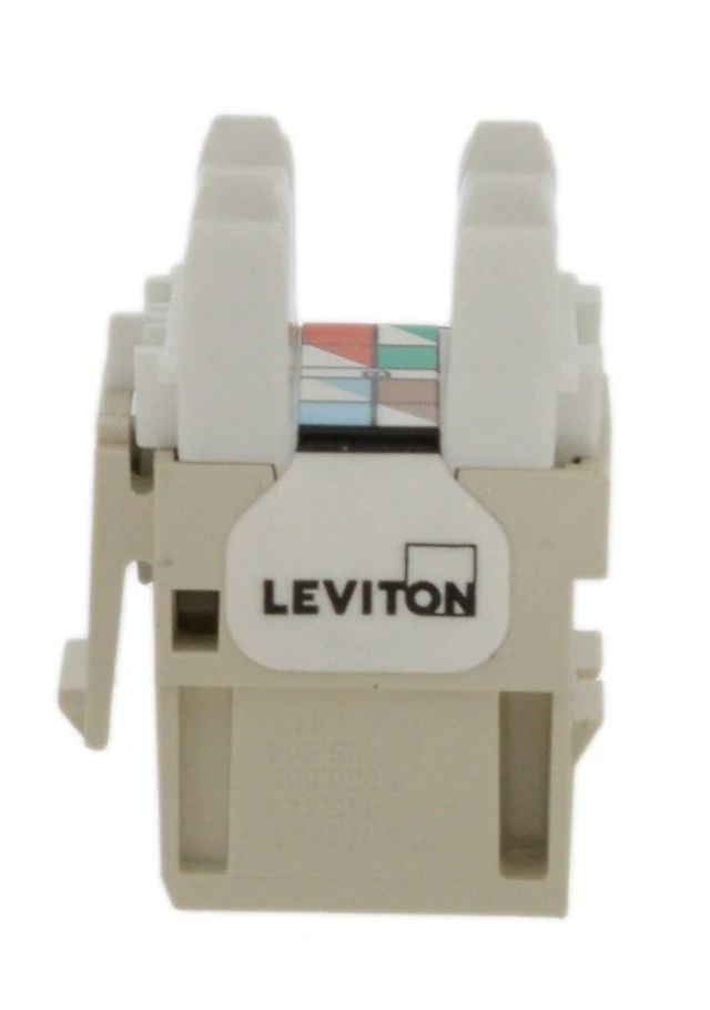 Alt view image 2 of 2 - eXtreme Cat 6 QuickPort Jack, 61110-RT6, 1-Pack, Light Almond | Designed with all QuickPort compatible products.