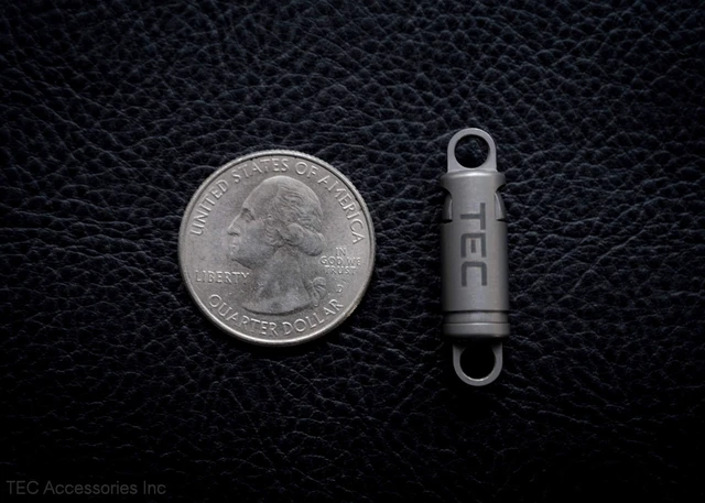 Alt view image 2 of 7 - Python-QR Titanium Quick Release Keychain Clip Silver | Detachable Key Ring Quick Release and Disconnect, No-Fail Design Pull Apart Key Chain