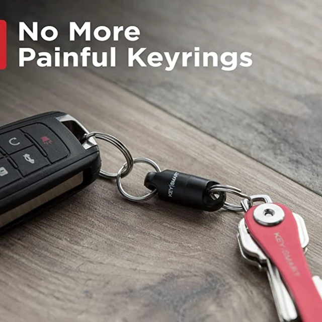 Alt view image 7 of 7 - MagConnect - Magnetic Quick Release Keychain Connector, Secure Pull-Apart Key Attachment Accessory (Black)