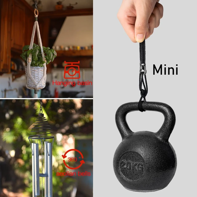 Alt view image 6 of 6 - Titanium Swivel Key Ring Connector, Mini Carabiner Keychain | 360° Rotatable Anti-Tangle Design, Ultra Lightweight High Load Bearing, for Keys Zipper Bag Pendant Jewelry Daily Carry