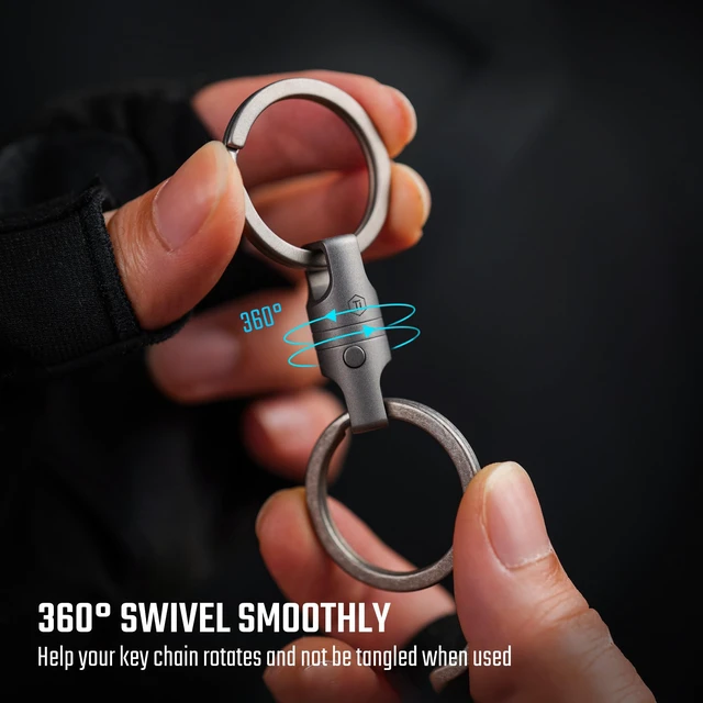 Alt view image 5 of 7 - KA45 Titanium Magnetic Quick Release Keychain | One-Hand Detachable Connector for Car Keys, House Keys, USB Drives and EDC