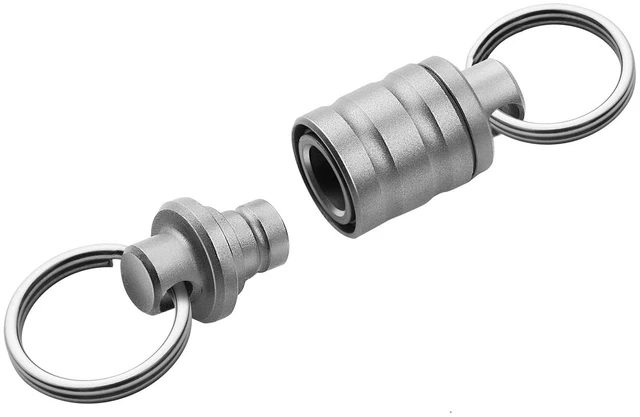 Main image of Otacle R1 Magnetic Keychain Connector, Easy Detachable Key Ring | Quick Release Key Ring, Holds Over 5 kg, Titanium Alloy, Small and Portable EDC Accessory for Outdoor Use (Titanium)