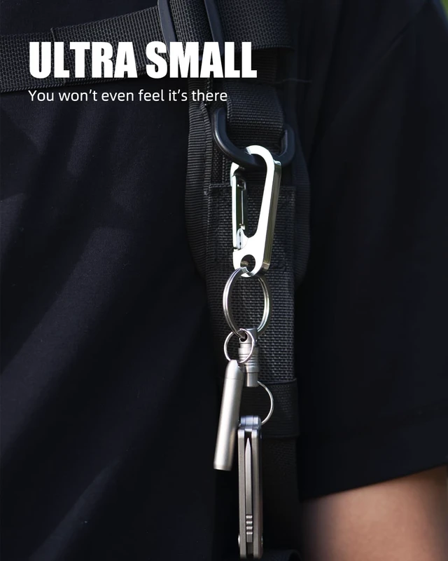 Alt view image 5 of 7 - Titanium Quick Release Swivel Keychain, Retractable Key Chain Detachable Keychain ClipPull Apart Key Rings for Men Women