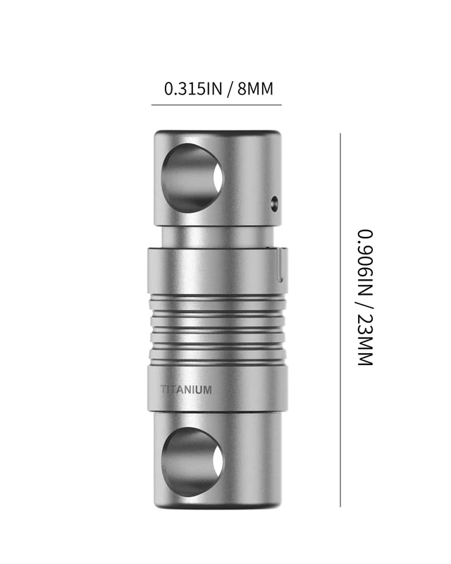 Alt view image 7 of 7 - Titanium Quick Release Swivel Keychain, Retractable Key Chain Detachable Keychain ClipPull Apart Key Rings for Men Women
