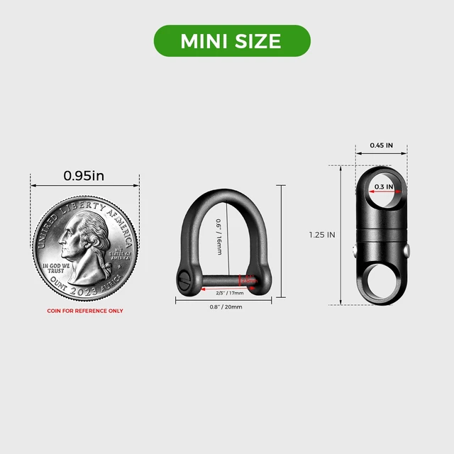 Alt view image 2 of 7 - Quick Release Magnetic Keychain, Detachable Magnet Key Chain Holder (Aluminium-Black)