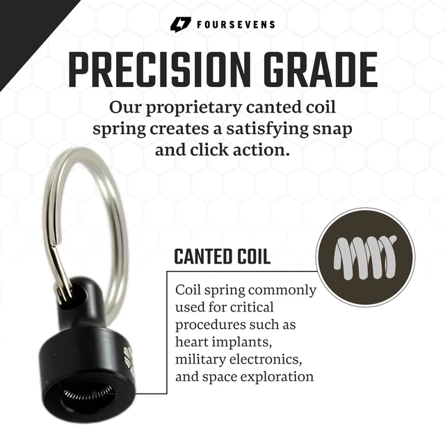 Alt view image 5 of 6 - Kappa Quick Release Keychain. Holds up to 10 lbs, Pull to Detatch, Push to Attach, Easy, Secure. (Delrin Thermoplastic)