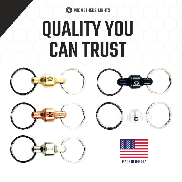 Alt view image 6 of 6 - Kappa Quick Release Keychain. Holds up to 10 lbs, Pull to Detatch, Push to Attach, Easy, Secure. (Delrin Thermoplastic)