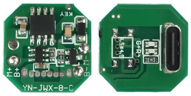 Main image of High-Intensity Flashlight Driver Board DC 3.2-4.2V Single-Speed Type C Charging Port Integrated Charging Module for Lighting