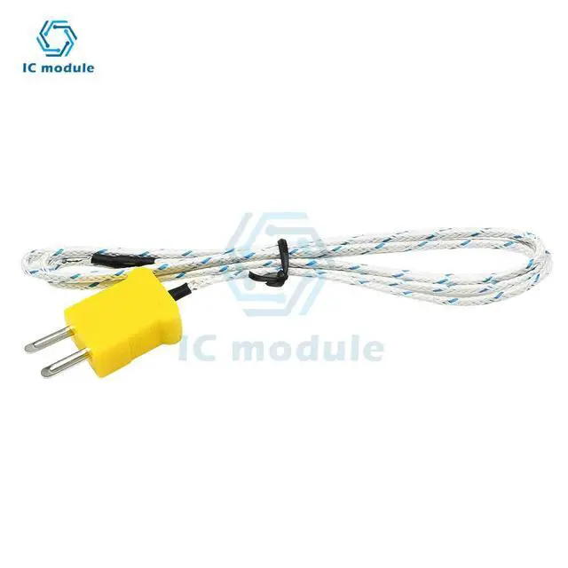 Alt view image 3 of 6 - 1M K-type Test Length Wire Temperature Meter Thermocouple Sensor Probe Cable Tester Line For Thermostat Multimeter