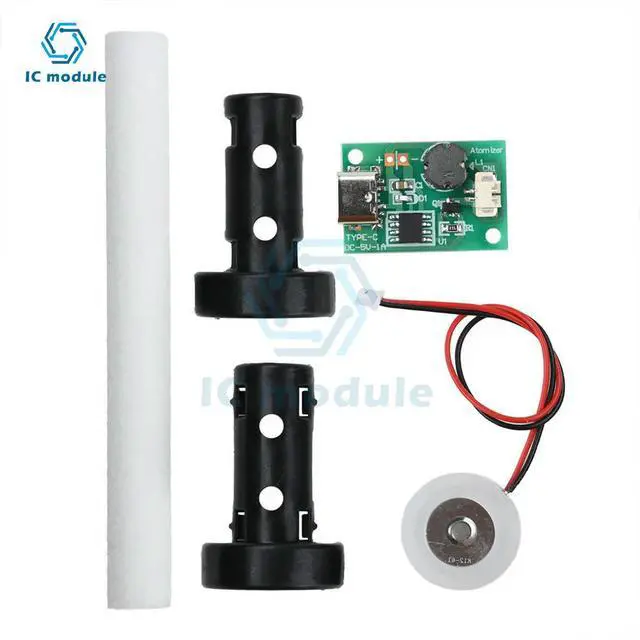 Alt view image 3 of 6 - DC 5V 1.5-2W Single Spray Humidifier Mist Module Energized Mist Air Plant Humidifier Mist Driver Board Type C Interface