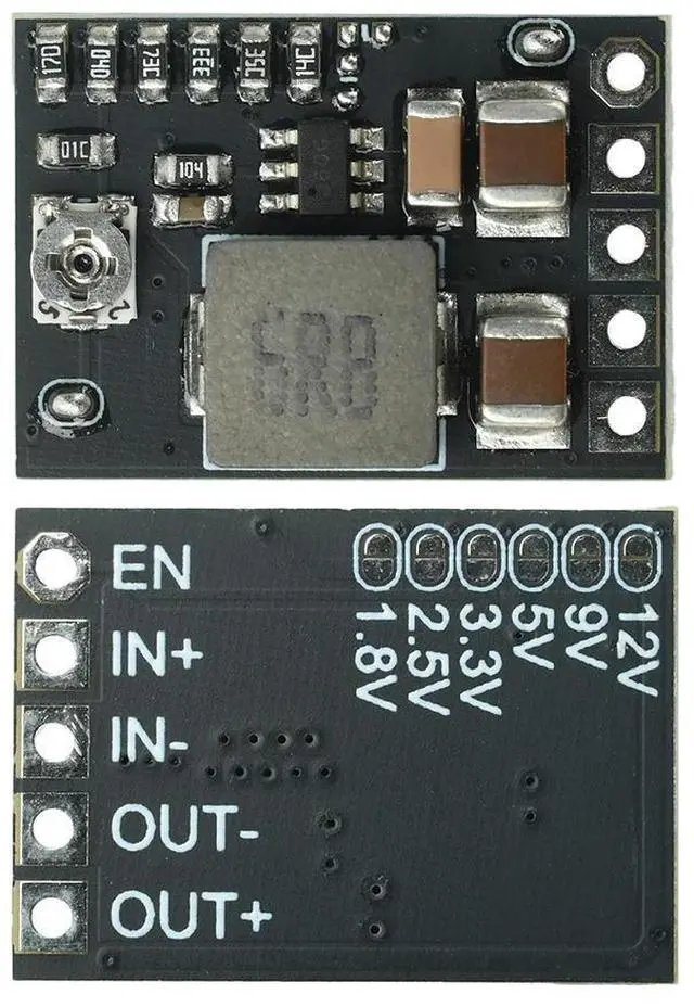 Main image of DC-DC Adjustable Buck Converter Module 4.5V-20V to 1-16V/1.8V/2.5V/3.3V/5V/9V/12V Fixed Output, 2A 10W with Enable Pin
