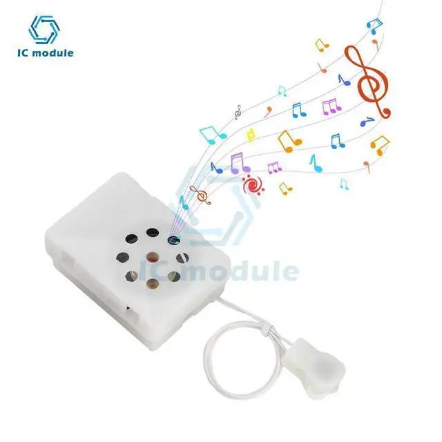 Alt view image 3 of 6 - Easy-Use 35s Sound Recorder for Plush Toys Record & Play Voice Messages Stuffed Animal Voice Box Module