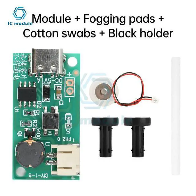 Alt view image 2 of 6 - DC 5V 1.5-2W Mini Single Jet Humidifier Misting Module Ultrasonic Atomization Maker ir Plant Humidifier Misting Driver Board