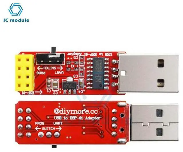 Main image of USB To ESP8266 Serial CH340C ESP-01 ESP-01S ESP01 ESP01S Developent Board Module for Programmer Adapter