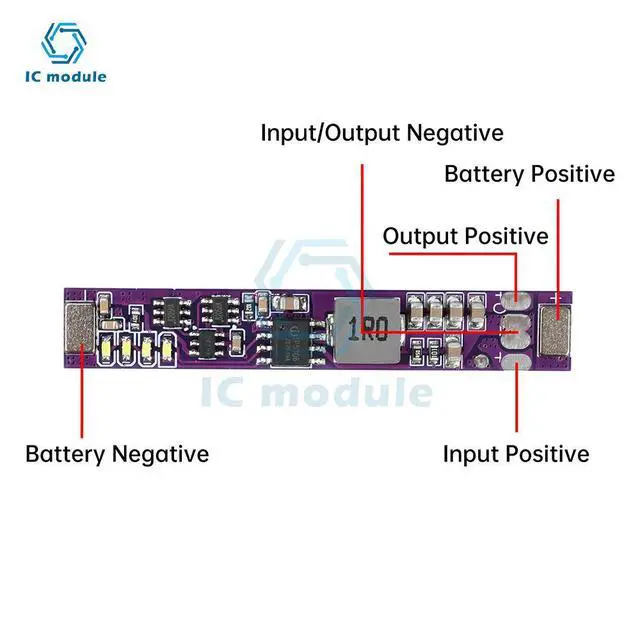 Alt view image 3 of 6 - Mini DC 5V 2A Lithium Charging Board Lithium Boost Charging and Discharging Integrated Module
